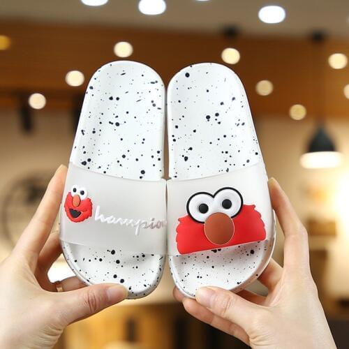 Summer Kids Shoes For Boy Slippers Toddler Cartoon Pink Panther Children Indoor Slippers Pvc Outdoor Beach Shoes Girls Slippers
