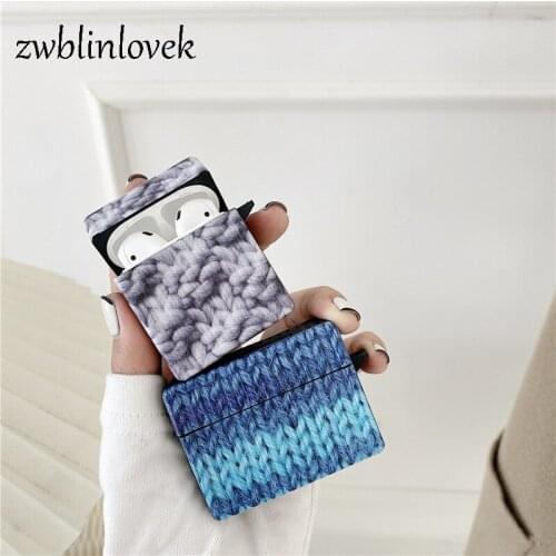 Silicone simulation wool case for airpods 1 2 soft charging box wireless bluetooth headset protective cover with hook keyring