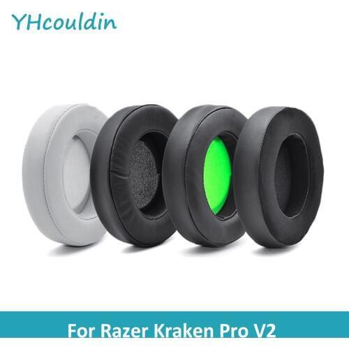 YHcouldin Replacement Ear Pads for Razer Kraken Pro V2 Quartz PC Gaming Headset Ear Cushions Cooling Gel Earpads Cover Headphone