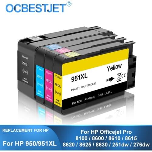 [Third Party Brand] For HP 950XL 951XL 950 951 XL Replacement Ink Cartridge For HP Officejet Pro 8100 8600 8610 8620 251dw 276dw