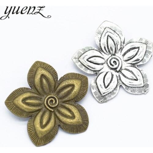 YuenZ 2pcs 2 colour Antique bronze Metal Alloy Jewelry flower charms For Diy Handmade Jewelry Bracelet Charms making Q1112