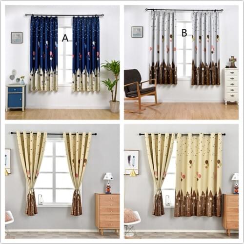 GY2816 Castle Balloons Printing 1PC Short Curtain Living Dining Room "Customise" Bedroom