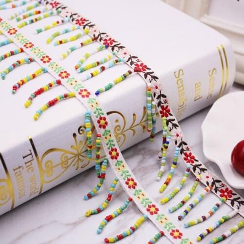 10Yard/Lot Lace Tassel Fringe Curtain Sofa Tablecloth Accessories Pendant Beads Lace Trim Diy Decoration