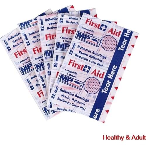 100pcs/pack Adhesive Stickers Wound Paste Waterproof Band-Aid Hemostatic Bandage Pain Plaster Personal Health Acceddories