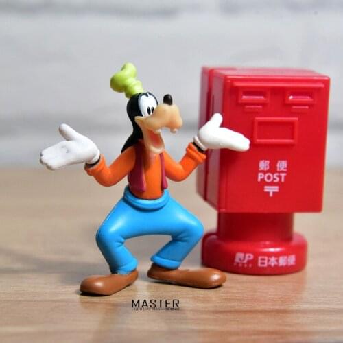 12pieces 6.8cm Disney very cool goofy dog, cute cartoon doll model, ornament toys