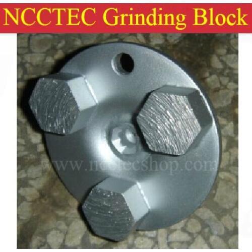2.7'' Hexagon-segment Diamond Concrete grinding block head | 68mm Abrasive wheels for grinding concrete epoxy floor surface
