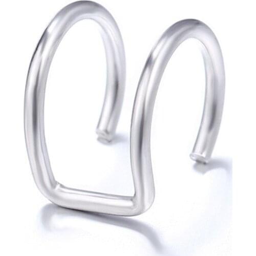 2020 Fashion Gold Female Climber Without Piercing Simple Stud Earrings Without Piercing Fake Cartilage Earrings