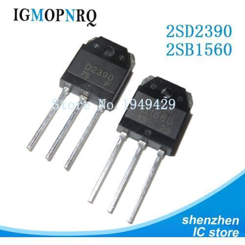 4PCS 2SB1560 B1560 2SD2390 D2390 TO-3P Sound matching tube (2PCS* B1560 +2PCS* D2390 ) new