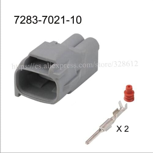 7283-7021-10 car wire female cable Waterproof sheath 2 pin connector automotive Plug socket include terminal and seal DJ7025D