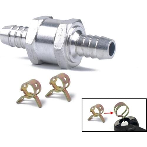 1/4'' 6mm Aluminium One Way Non-Return Check Valve Diesel Petrol Fuel Marine