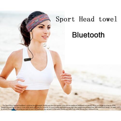 Wireless Bluetooth Cap Headphone Sleep Headband Hat Soft Sports Smart Cap Earphone Stereo S M L Size Scarf Headset with Mic