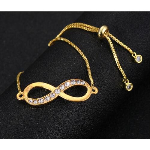 Simple Fashion Jewelry Bracelet Ladies New 8 Mens Infinite Bracelet Jewelry Bracelet Simple Retro Auspicious Digital Bracelet