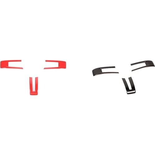 Steering Wheel Cover Decorative Trim Kit Sticker ABS for Ford Mustang 2009 2010 2011 2012 2013