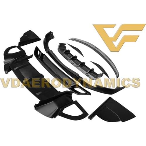 Suitable For 15-17 958 958.2 Porsche Cayenne Turbo VAD-TR Full Body Kit Front Lip Rear Lip Diffuser PU Material
