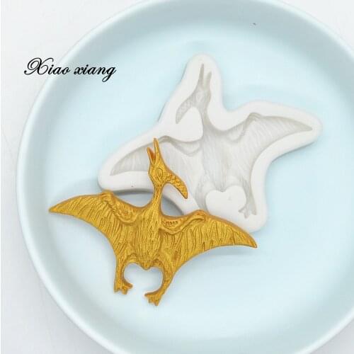 Dinosaur Silicone Mold Cake Border Fondant Molds DIY Party Cake Decorating Tools Candy Clay Chocolate Gumpaste Mould M2073