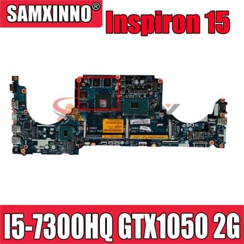 For DELL Inspiron 15 7577 7570 I5-7300HQ GTX1050 2G Laptop Motherboard CN-0JVVKJ 0JVVKJ LA-E991P SR32S N17P-G0-A1 DDR4 Mainboard