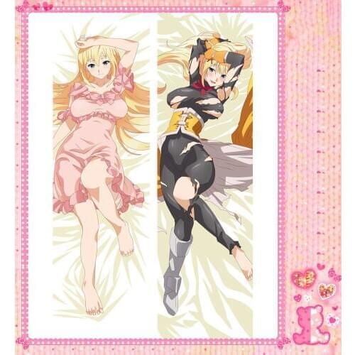 Anime Cartoon Kono Subarashii Sekai ni Shukufuku o Double sided hugging Pillow Case Pillow Cover Pillowcase Peach Skin 71025