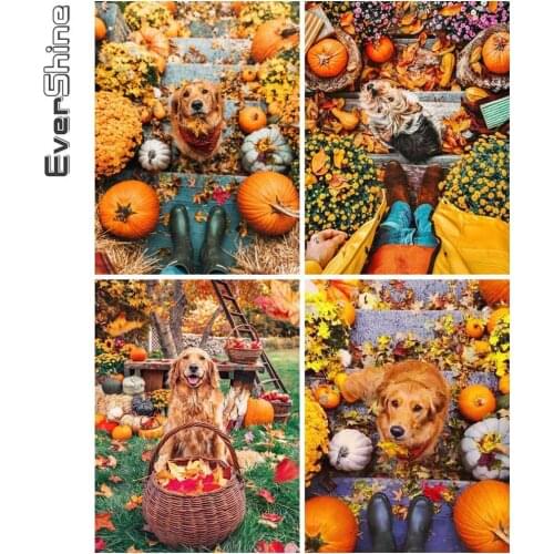 Evershine 5D DIY Diamond Embroidery New Arrival Dog Full Square Diamond Painting Animal Handmade Gift Halloween Decorations