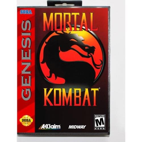 Mortal Kombat 16bit MD Game Card For Sega Mega Drive/ Genesis with Retail Box