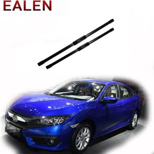 EALEN For Honda Civic 2018 2017 2016 2015-2002 Windscreen Original Wiper Accessories 1Set Rubber Car Front Wiper Blade Kit