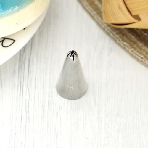 #78 Small Size Piping Nozzle Cake Cream Decorating Icing Tips Paste Icing Tips For DIY Meringue Special Shape