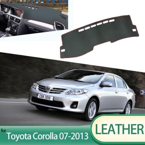 Leather Dashmat Accessories Car-Styling Dashboard Covers Pad Sunshade Dash Mat For Toyota Corolla E140 E150 2007~2013