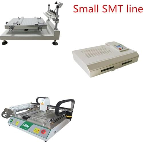 Pick and Place Machine TVM802AX Reflow Oven High Precision Screen Printing Station Small line
