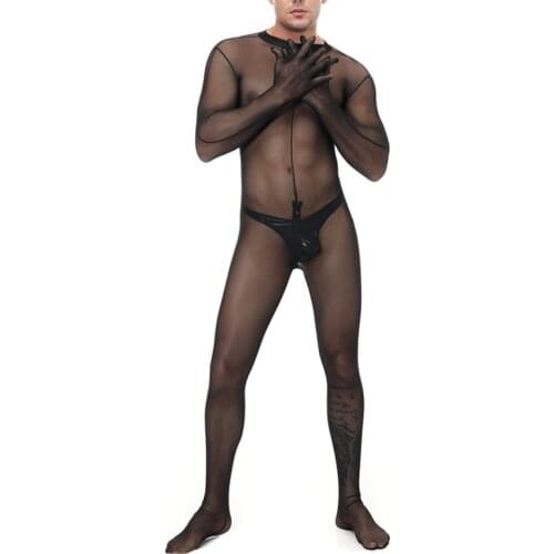 Plus Size M L XL XXL Men Bodysuit Undershirt Men Underwear Mesh Sexy Wrestling Suit Singlet Gay Elastic Shaper Transparent Vest