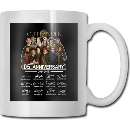 Outlander 05Th Anniversary 20142019 Signatures Swea Women Men Geek Cheap Price Punk Mug Cup