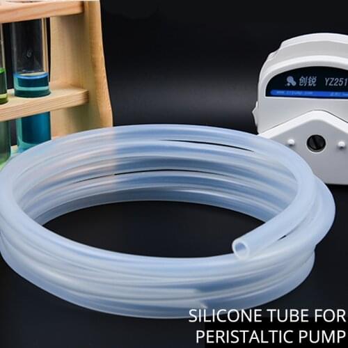 Platinum Cured Silicone Tubing for Peristaltic Pump Tube Hose Food Grade MultiSize Silicon Tube Optional Three-stop Microbore