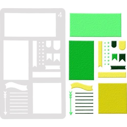 Frame Layering Stencils Drawing Color Spray stencil DIY Scrapbook photo album Decorative Embossing DIY Card Crafts