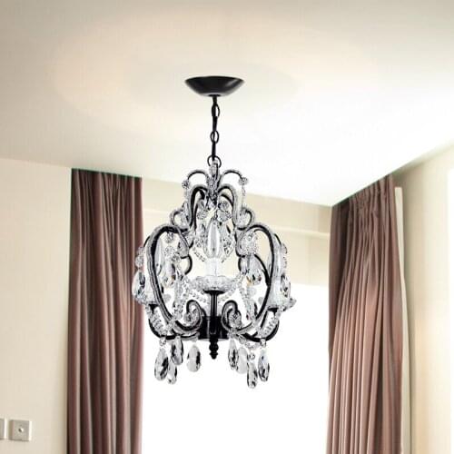 American light luxury crystal chandelier corridor cloakroom light creative aisle porch chandelier small crystal chandelier
