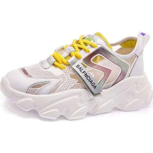 Comfortably breathable Women Running Shoes crossover strap Mixed Colors Sneakers Fashion Bling Pant Sport Shoes