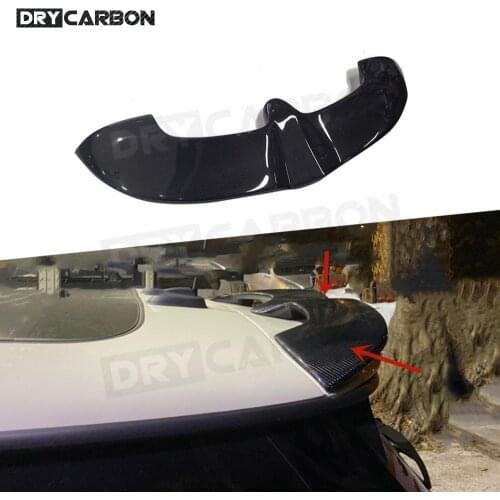 Carbon Fiber Rear Roof Spoiler Wing Tail Trunk Boot Lip Wing Car Styling for BMW Mini F55 F56 Cooper 2014 - 2016 FRP
