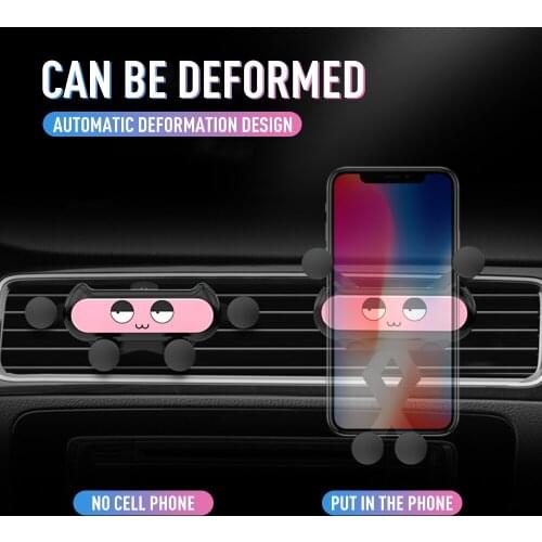 Universal Car Phone Mini Gravity Bracket for IPhone XS Huawei P30 Mobile Phone Holder Cell Stand Support Car Accessories