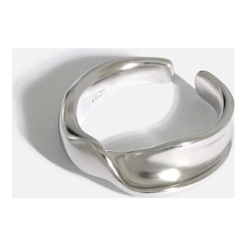 SHANICE S925 sterling silver open ring w Geometric Rings Set For Women Fashion Cross Twist Open Ring Joint Ring Female Jewelry