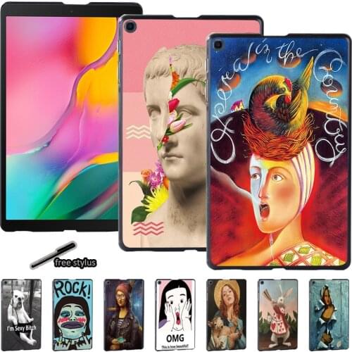 Tablet Hard Shell Case for Samsung Galaxy Tab A7 10.4"/Tab A A6 10.1"/Tab A 8.0 9.7 10.1 10.5 PU Leather Protective Back Shell