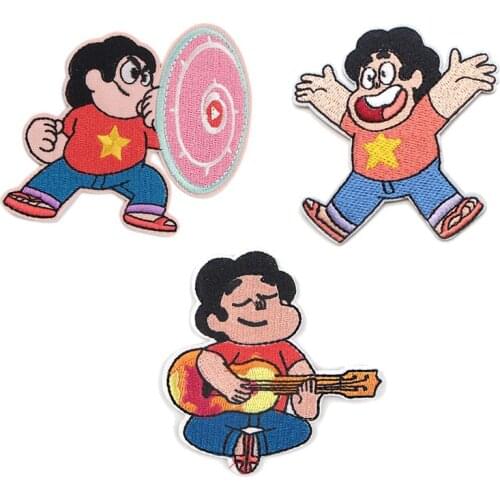 R1090 1pcs Cartoon Sticker For Clothing Applications Patches On Clothes Iron Embroidered Patch For Backpack Badge