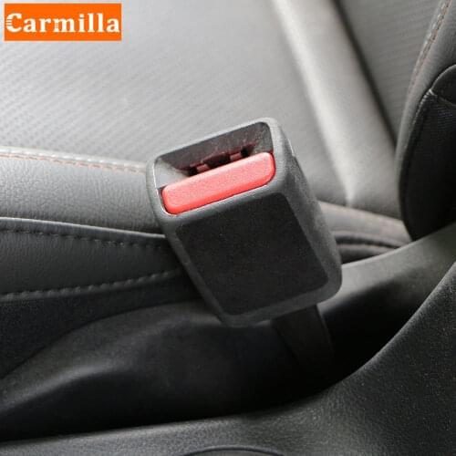 2Pcs Car Safety Belt Buckle Anti-collision Stickers for Cadillac XTS SRX ATS CTS Renault Koleos Anti Noise Lock Clip Sticker