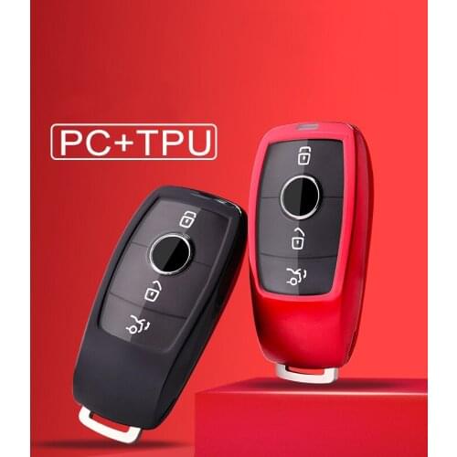 For Mercedes Benz 2017 E Class W213 2018 S class Accessories Car keychain High quality Full Cover PC+TPU Car Key Case Full Cover