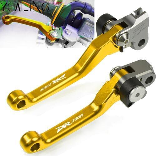 Motorbike CNC Aluminum Custom Made Folding Brake Clutch Lever For SUZUKI DR250R DR 250R 1997 1998 1999 2000 Dirt Bike Motocross