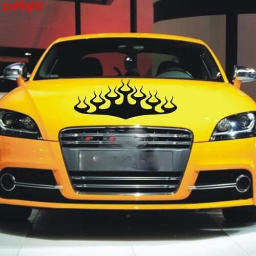 Car Racing Hot Fire Flames Sport Hood decals Handsome And Cool Stickers Car Accessories Car Sticker