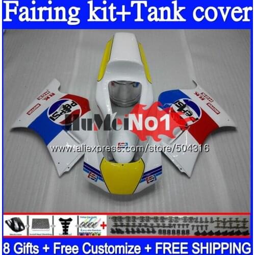 +Tank For SUZUKI RGV 250 VJ22 RGVT250 SAPC 1995 1996 97 98 91MC.70 RGV-250 VJ23 23 RGV250 95 96 1997 1998 Blue White Fairings