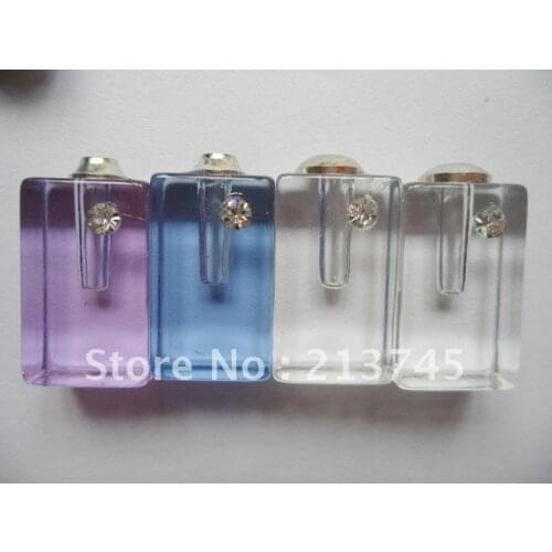 Freeshippinng Promotion!! 100pcs/lot glass Vial Pendant tube pendant Making Phone Chain Pendants Findings