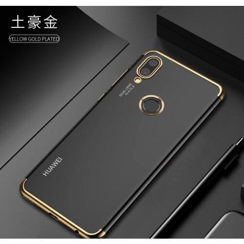 For Huawei Y9 2019 Case Soft Silicone Slim plating transparent Protective Back cover cases For huawei y9 2019 full cover shell