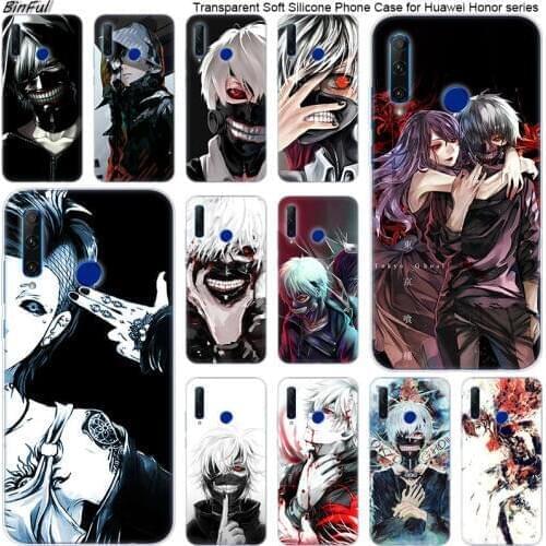 Hot Anime Tokyo Ghoul Soft Silicone Phone Case for Huawei Honor 20 20i 10 9 8 Lite 8X 8C 8A 8S 7S 7A Pro View 20 Fashion Cover