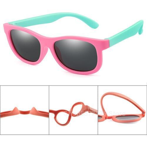 Brand Design Kids Polarized Sunglasses Vintage Boys Girls Coating Sun Glasses Child UV400 Square Sunglass Shades Gafas de sol