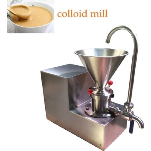 Homeuse Horizontal 304 Stainless Steel Colloid Mill Peanut Butter machine for Food Industry