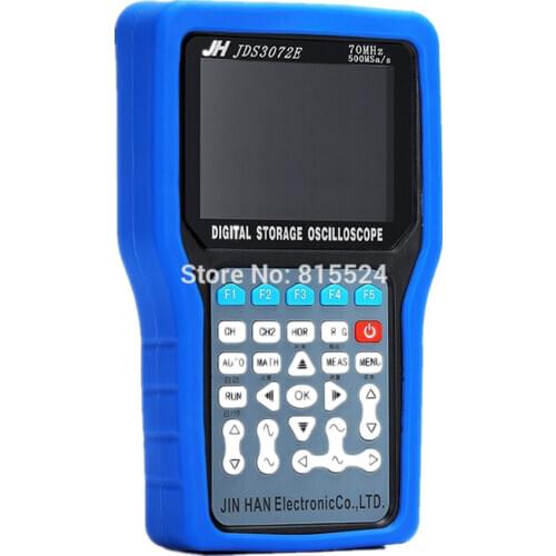 JDS3072E Handheld 500MSA/S 70MHz 2CH Digital Oscilloscope Signal Generator 100-240V US/EU/AU/UK Plug