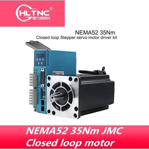 3 phase NEMA52 35Nm 4956ozf.in Closed loop Stepper servo motor driver kit JMC 130J12225EC-2500+3HSS2208H